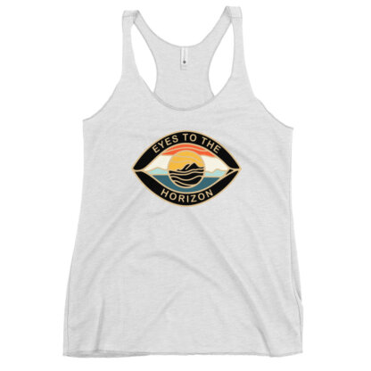 Eyes To The Horizon – Horizon Eye – Women's Racerback Tank - Image 21