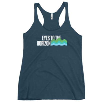 Eyes To The Horizon – Women's Racerback Tank - Image 8