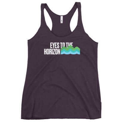 Eyes To The Horizon – Women's Racerback Tank - Image 6