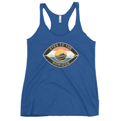 Eyes To The Horizon – Horizon Eye – Women's Racerback Tank - Image 16