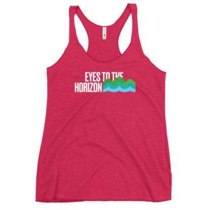 Eyes To The Horizon – Women's Racerback Tank - Image 14