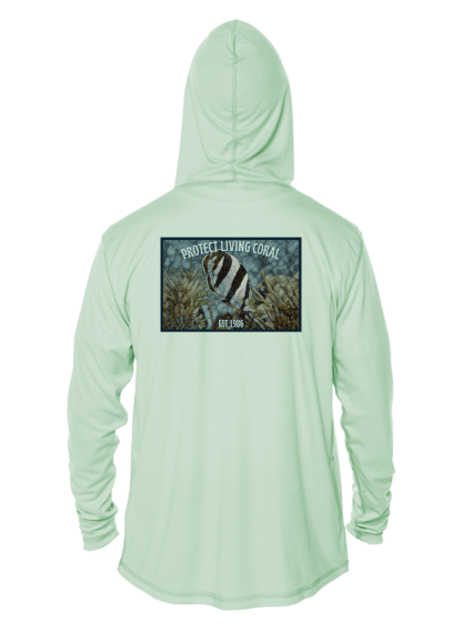 Reef Relief - Banded Butterfly Mosaic - UPF 50+ Hoodie - Image 7