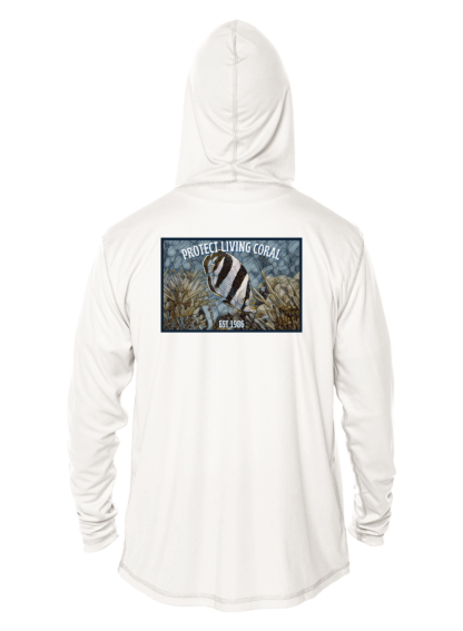 Reef Relief - Banded Butterfly Mosaic - UPF 50+ Hoodie